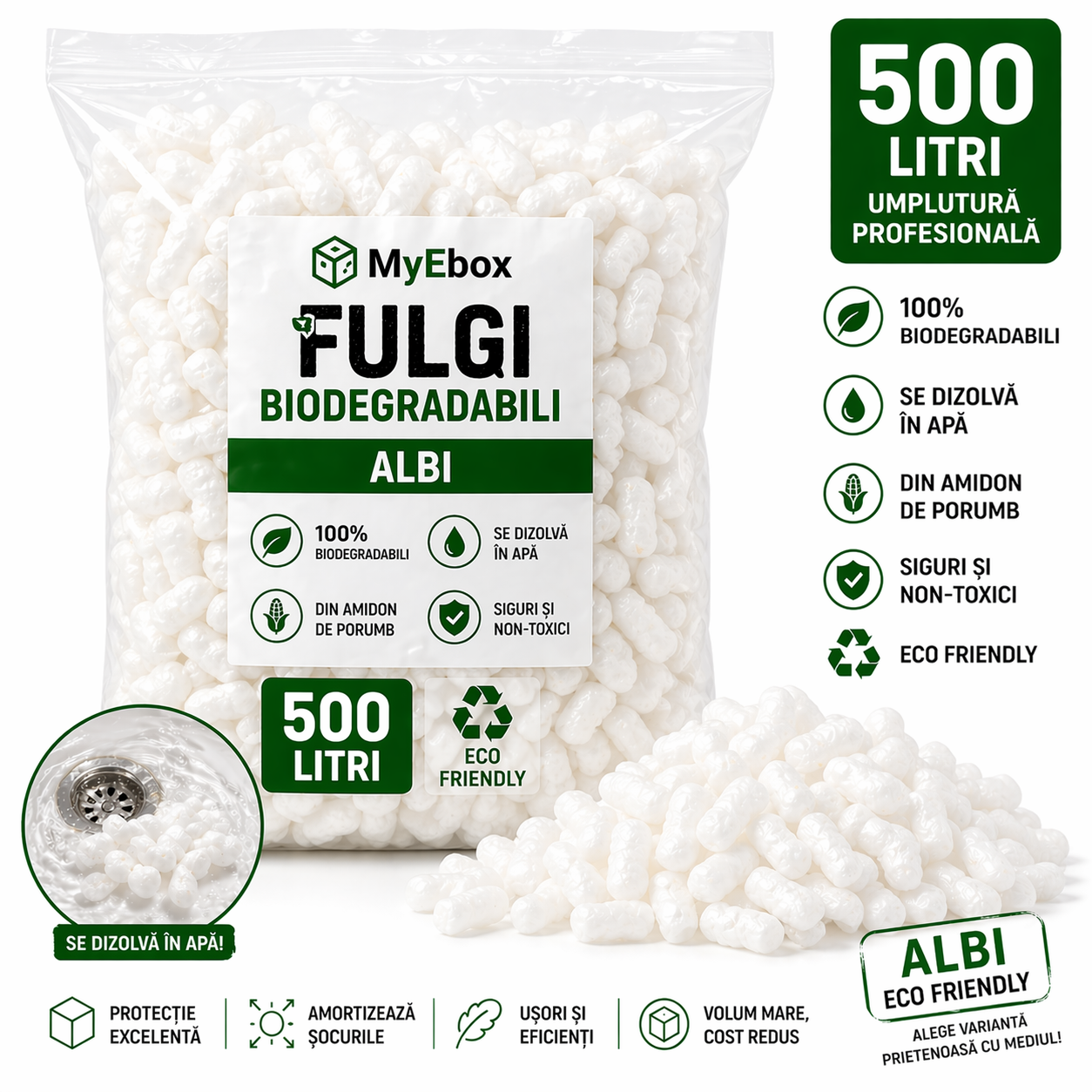 Fulgi Biodegradabili Albi 500 litri Fulgi Biodegradabili Albi 500 litri
