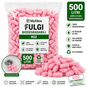 Fulgi Biodegradabili Roz 500 litri