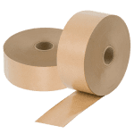 Banda Adeziva Umectibila din Hartie Albă sau Kraft, Ecologica, 60mm X 200m