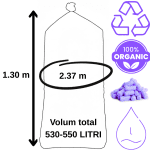 Volum Fulgi Biodegradabili Mov 500 litri