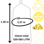Volum Fulgi Biodegradabili Galbeni 500 litri