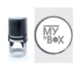 Stampila Automata cu Logo Rotunda