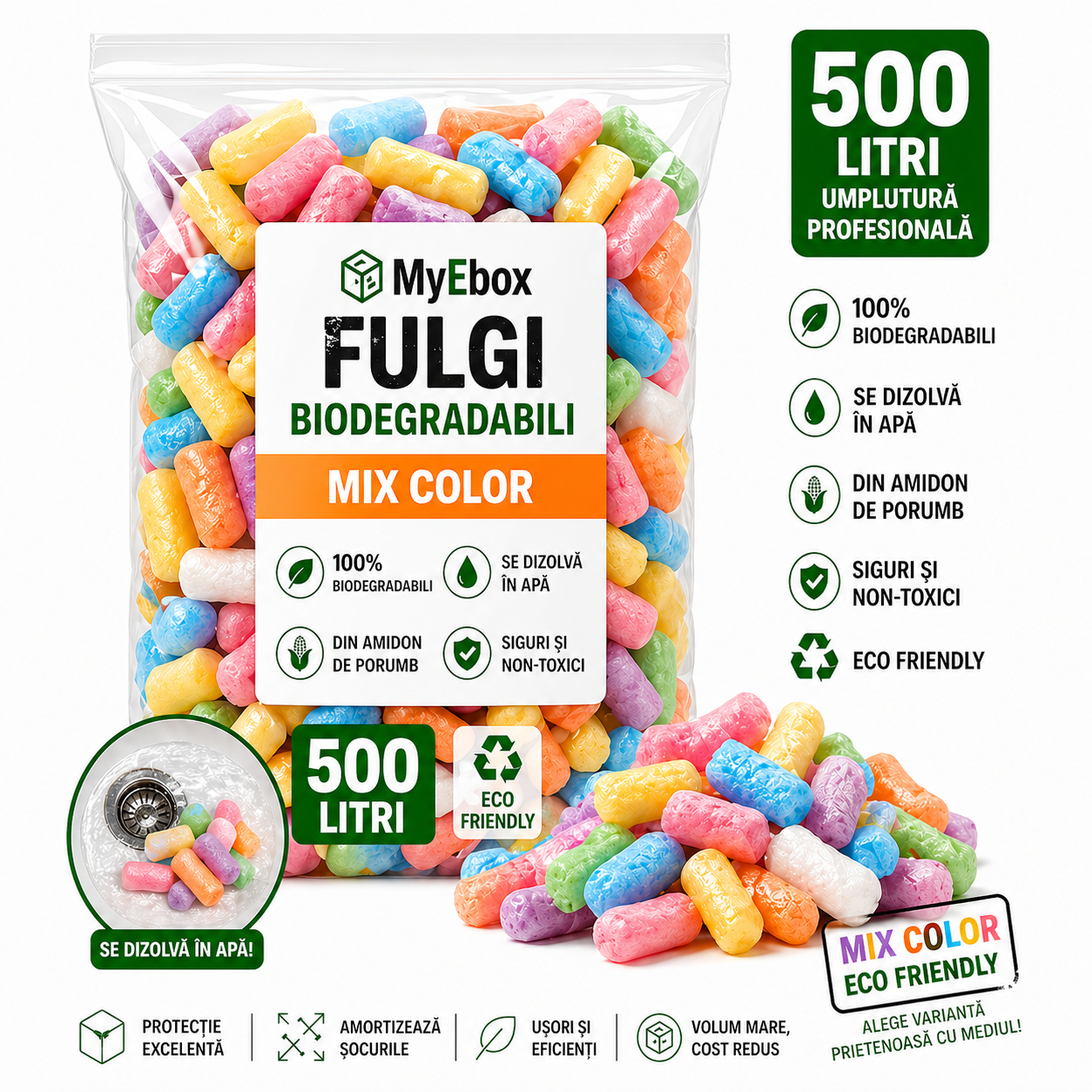 Fulgi Biodegradabili Mix Color 500 Litri Fulgi Biodegradabili Mix Color 500 Litri
