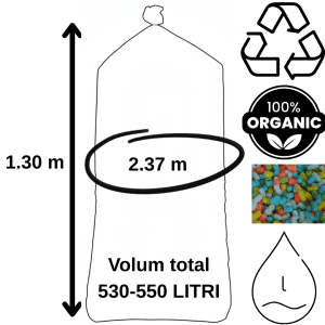 Volum Fulgi Biodegradabili Mix Color 500 Litri