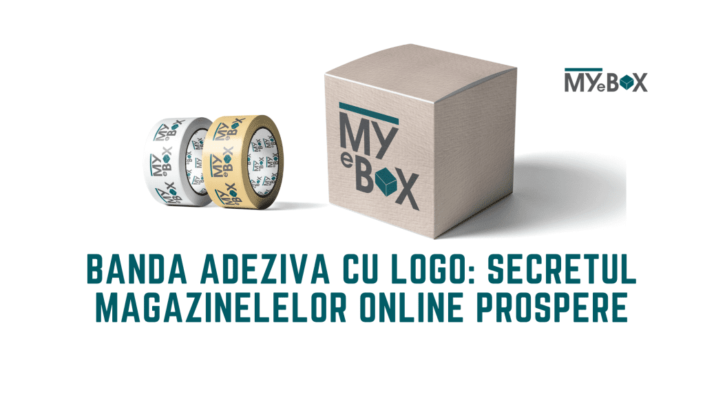 Banda adeziva cu logo Secretul Magazinelelor Online Prospere