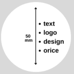 Etichete personalizate autoadezive rotunde 50 mm