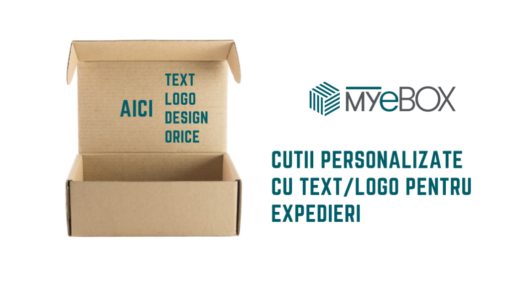 Cutii Personalizate cu TextLogo pentru Expedieri