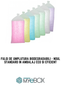 Noul standard in ambalaj eco si eficient Fulgi de umplutura biodegradabili Noul standard in ambalaj eco si eficient