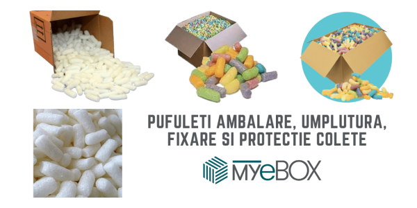 Pufuleti ambalare, umplutura, fixare si protectie colete