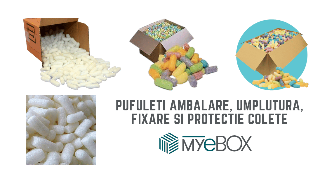 Pufuleti ambalare, umplutura, fixare si protectie colete