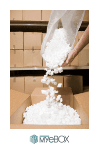 Umplutura cutii cu fulgi biodegradabili Umplutura cutii cu fulgi biodegradabili