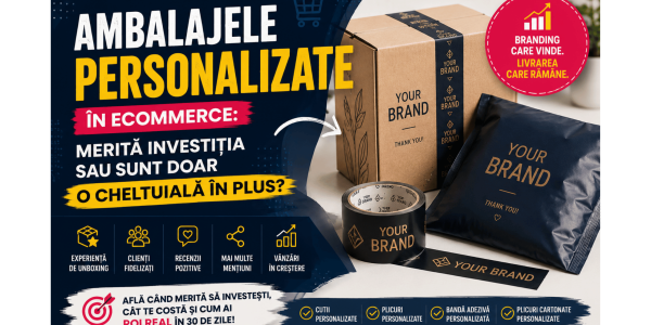 Ambalajele personalizate în eCommerce merită investiția sau sunt doar o cheltuială în plus