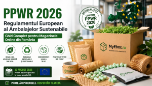 PPWR 2026: Regulamentul European al Ambalajelor Sustenabile — Ghid Complet pentru Magazinele Online din România