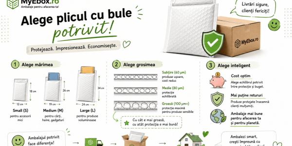 Cum să alegi plicul cu bule potrivit pentru magazinul tău online mărimi, grosimi şi costuri